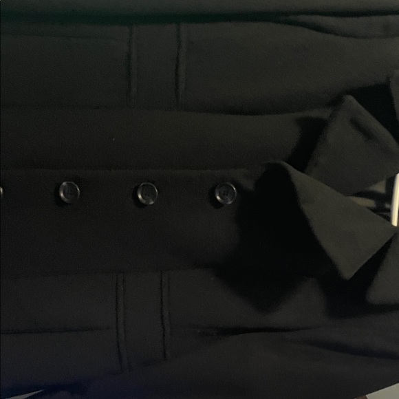Anne Klein Classic Black Coat - Picture 5 of 6